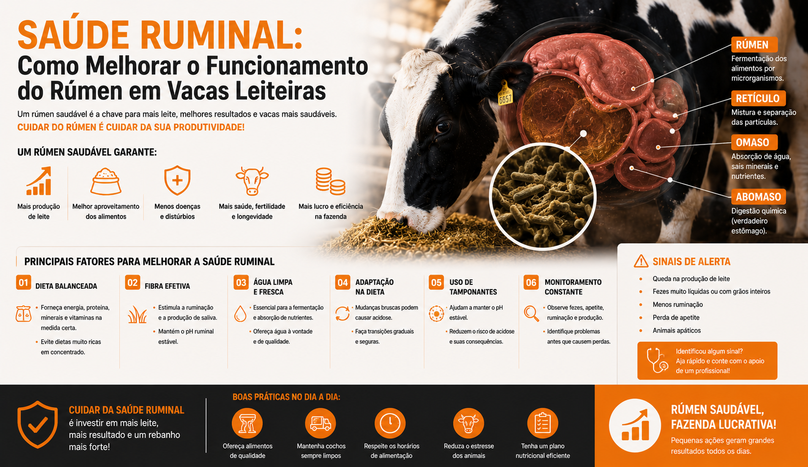 Saúde Ruminal: Como Melhorar o Funcionamento do Rúmen em Vacas Leiteiras